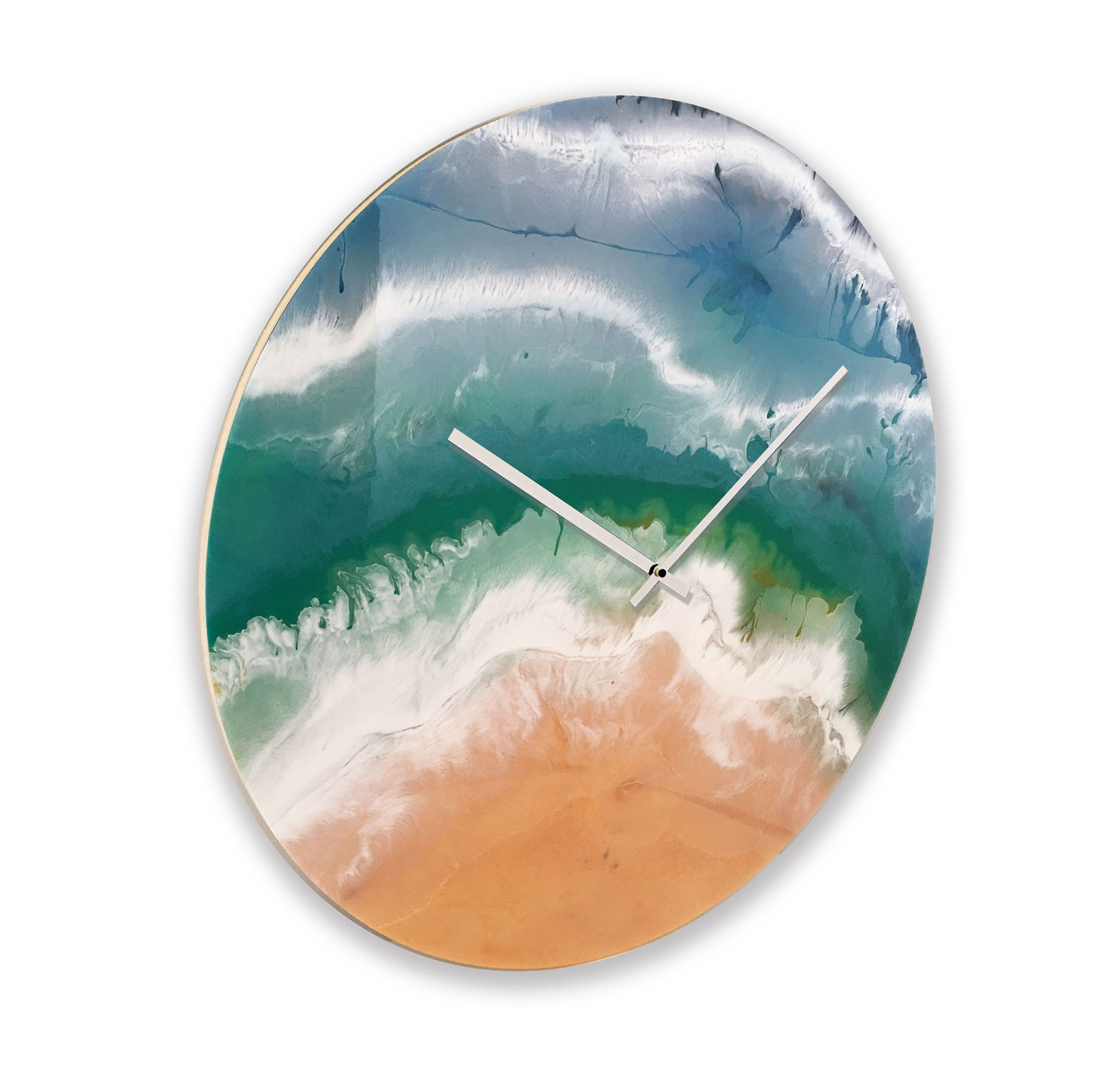 ABSTRACT BEACH orologio in resina