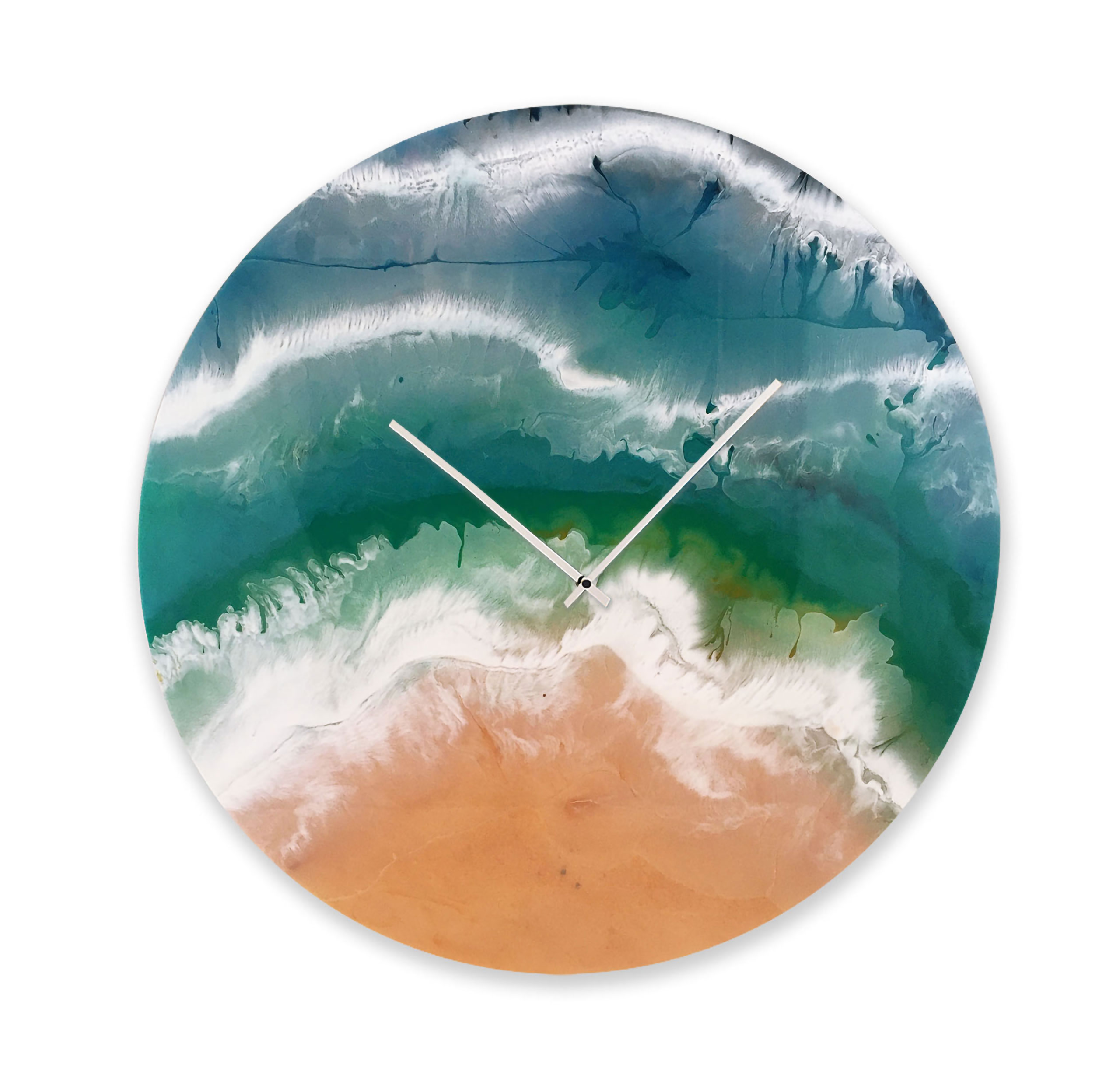 ABSTRACT BEACH orologio in resina