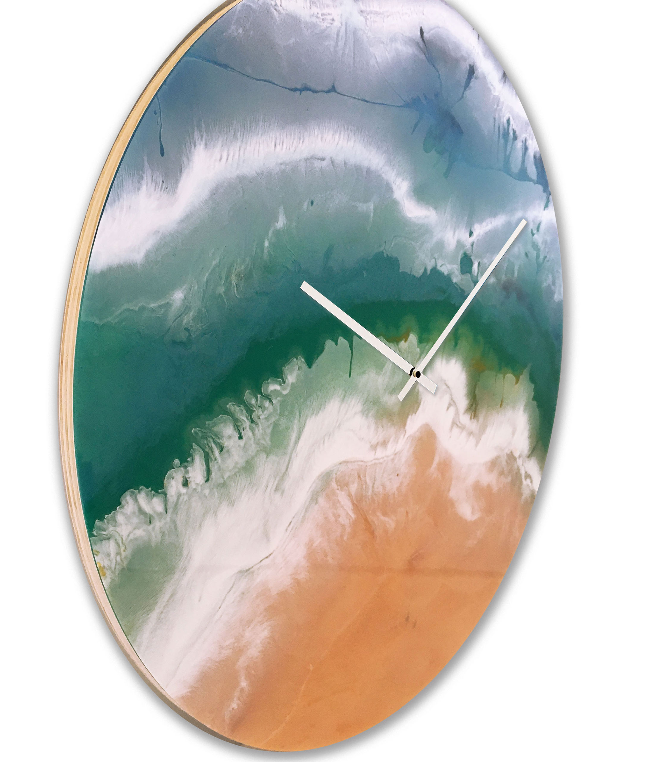 ABSTRACT BEACH orologio in resina