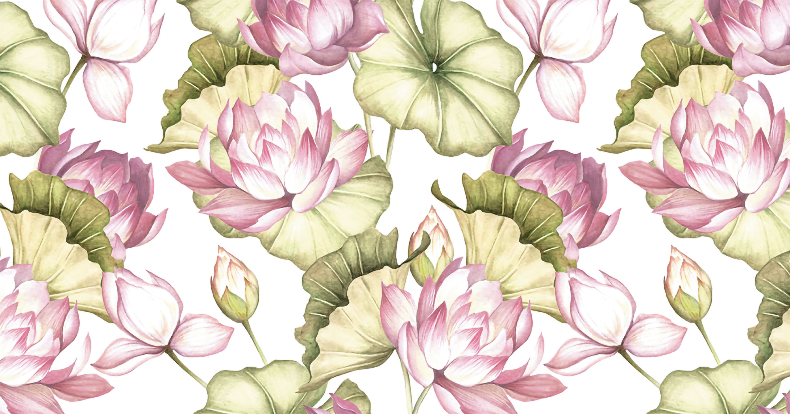 Lampada ANGI fiori di loto tessuto