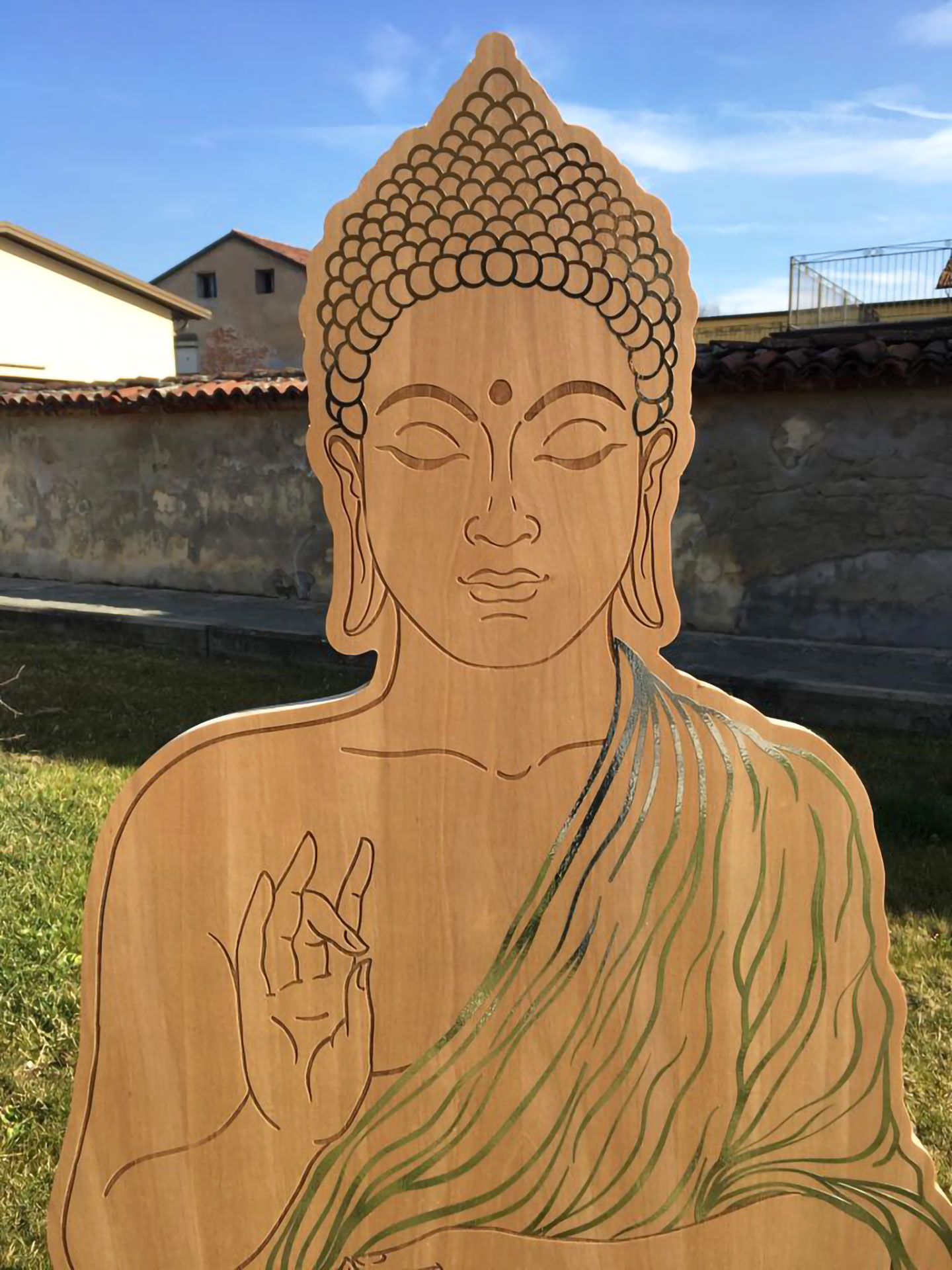 BUDDHA Prodotto di eccellenza di CreArtDesignItaly.com dettaglio viso