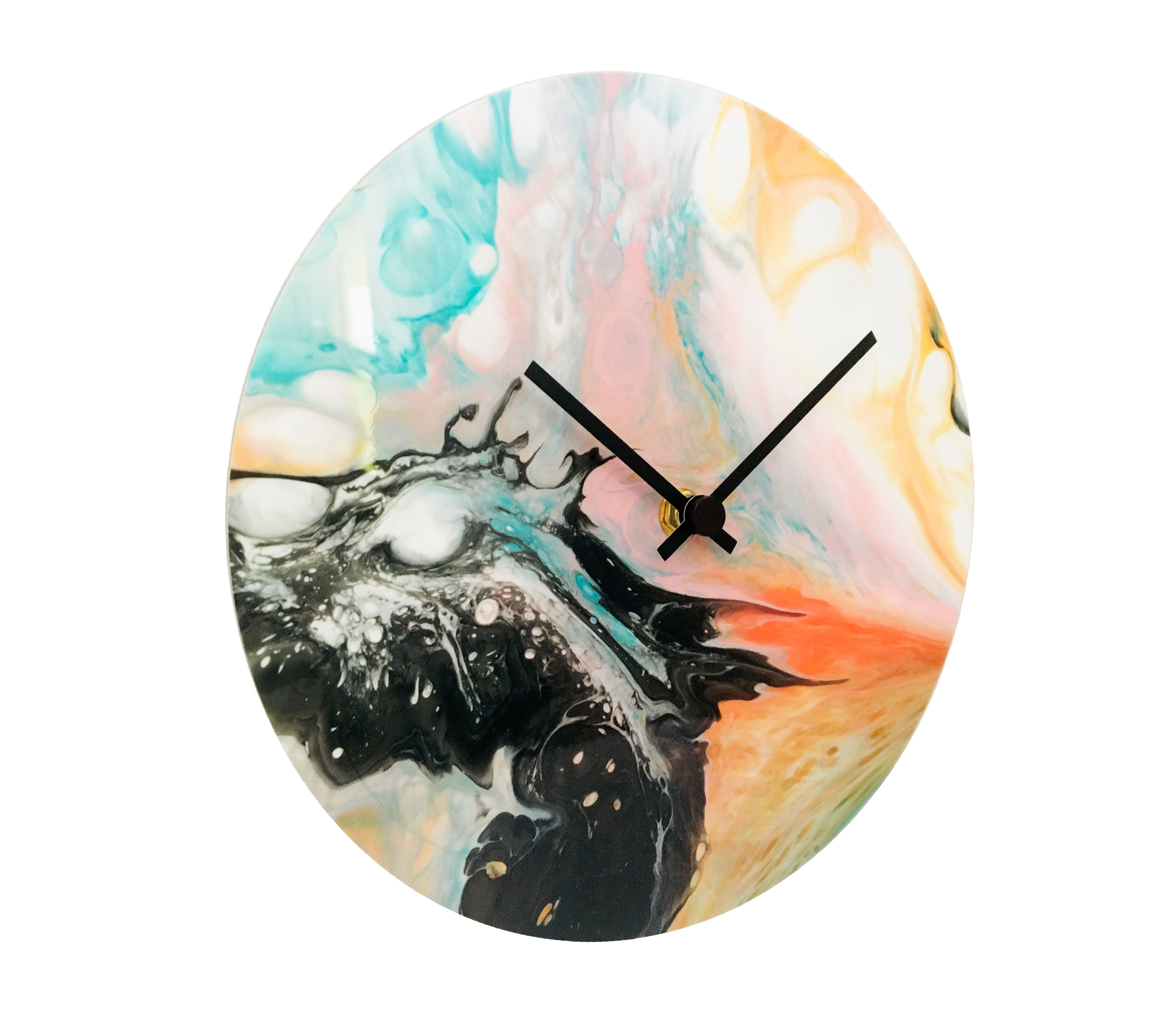 COLOR STAINS orologio da parete in resina